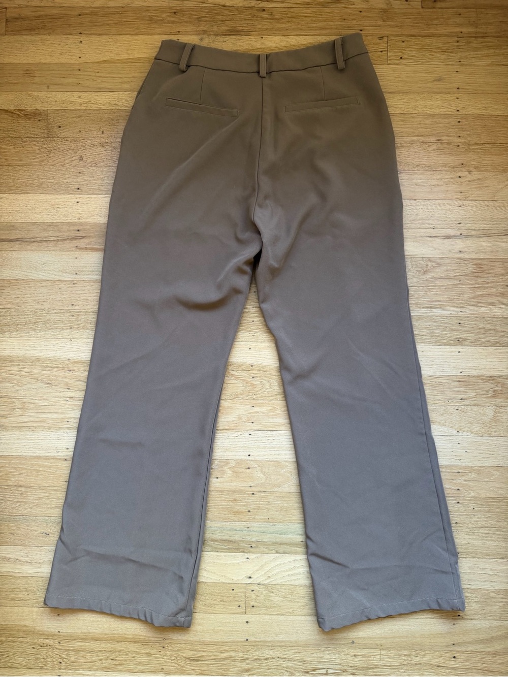12th Tribe - Virginia Taupe Seamed Slim Leg Trousers - Size M - Picture 11 of 11